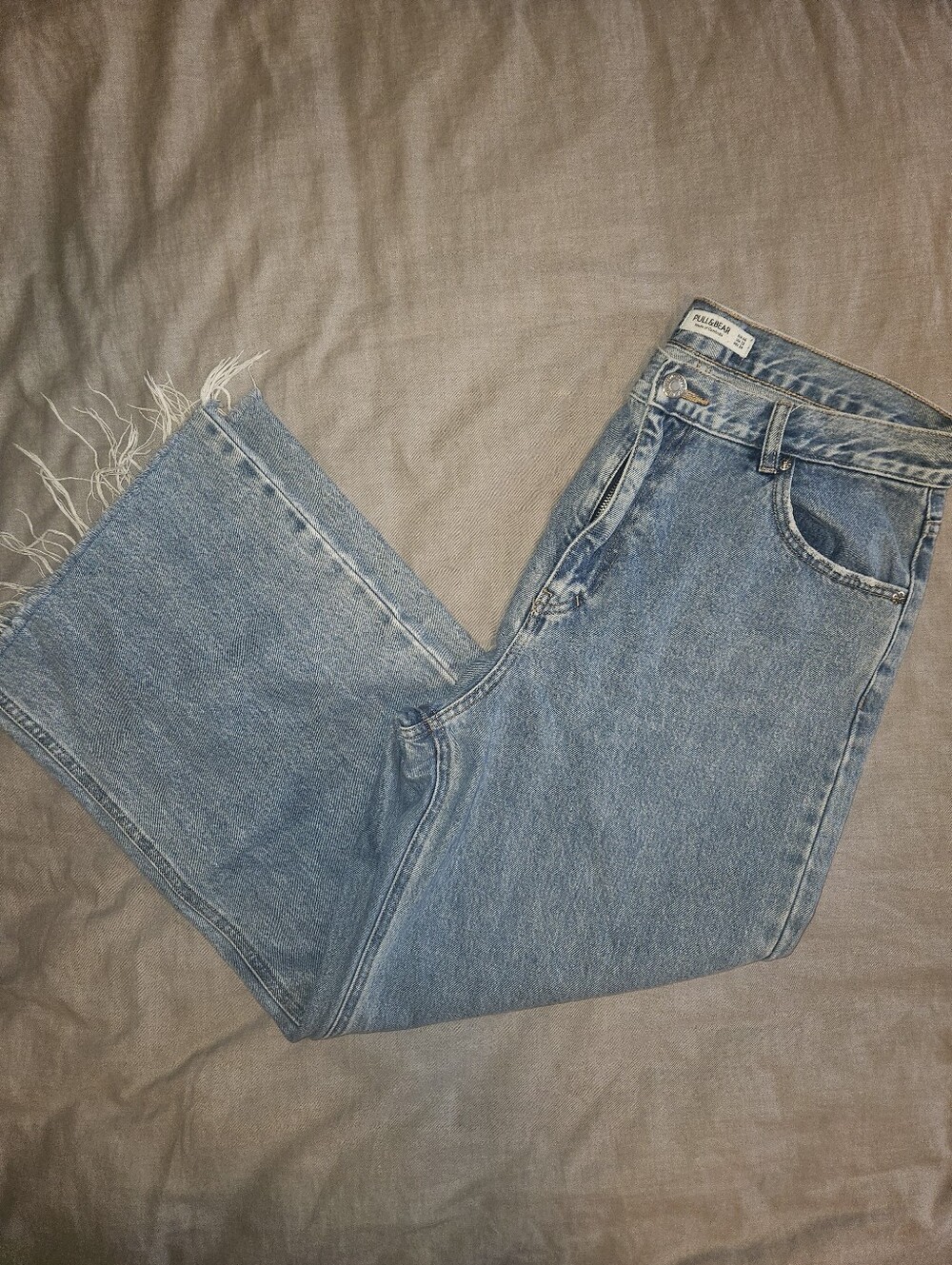 Pull&Bear Light Blue Wide Leg Jeans